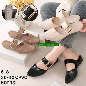 Sepatu sendal wanita 618 sepatu perempuan bahan karet jelly
