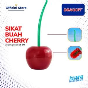 [COD] DRAGON Sikat WC Motif Buah Cherry Lucu Gagang 25cm Pembersih Toilet SK363
