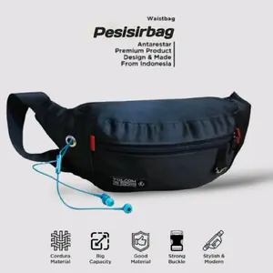 Waitsbag Selempang Pria Waist Bag Tas Pinggang Tas Waistbag Keren Trendy Slingbag