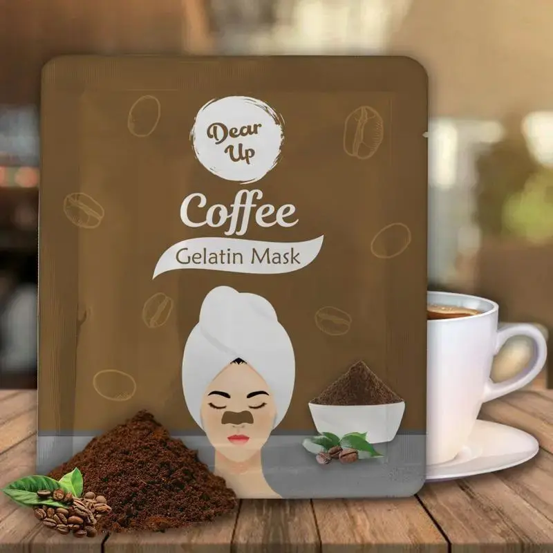 BPOM DEAR UP GELATIN MASK MASKER GELATIN KOMEDO WAJAH Mencerahkan Aging Hitam