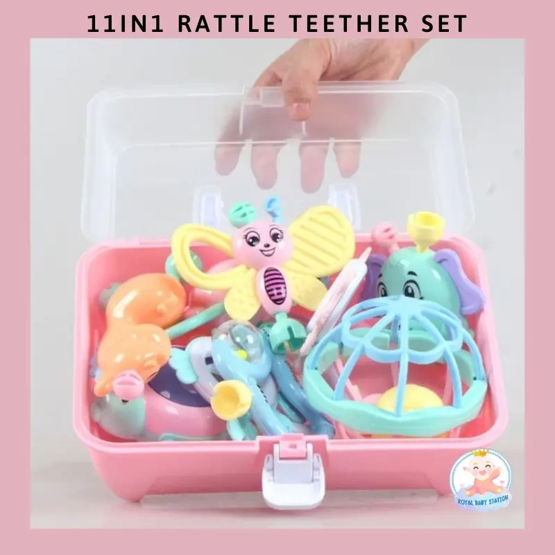 Set Box 11in1 Mainan Rattle Teether Campur dengan Kotak Premium 0