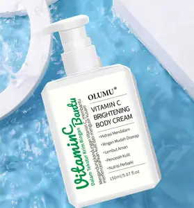 OLUMU Vitamin C Bright Body Cream Susu Tubuh Pelembab dalam Menyerap warna kulit yang cerah