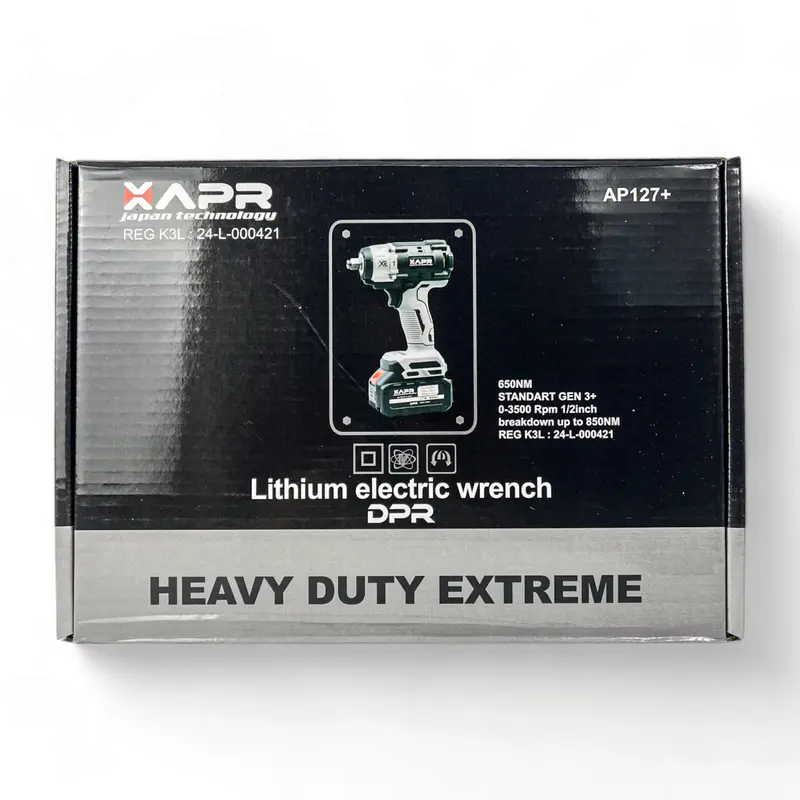 BOR IMPACT WRENCH AP127+ 650NM APR JAPAN GARANSI RESMI 3THN model DeWalt mesin pembuka buat roda cvt 7