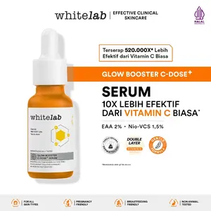 Whitelab Serum Vitamin C Glow Booster - Antioksidan Tinggi untuk Kulit Cerah dan Glowing C-Dose+ dengan NIO-VCS