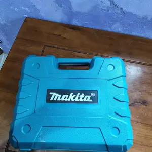 MAKlTA 88VF && 96VF Mesin Bor Listrik 10mm Cordless Drill tia crewdriver dengan AND 2 Baterai Cas LED LightToolSet untuk Besi Tembok Beton Kayu