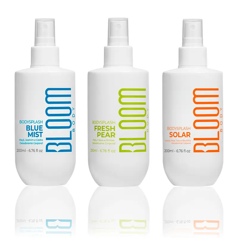 Kit 3 Body Splash Desodorante Colônia 200ml - Solar, Fresh Pear e Blue Mist