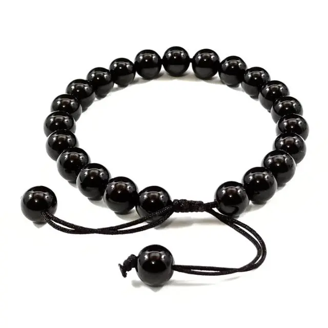 Gelang Pria Batu Hitam Gelang Tangan Pria Wanita BAYAR DI TEMPAT 3