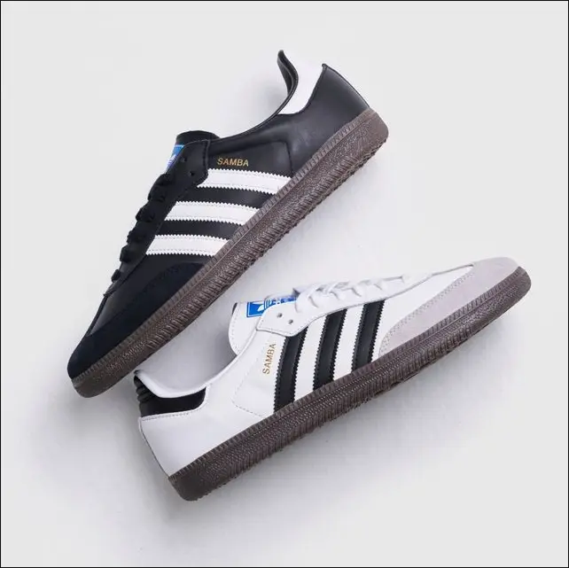 Sepatu -Adids-Samba Kasual Sekolah Kerja Santai Pria dan Wanita Hitam Casual Shoes