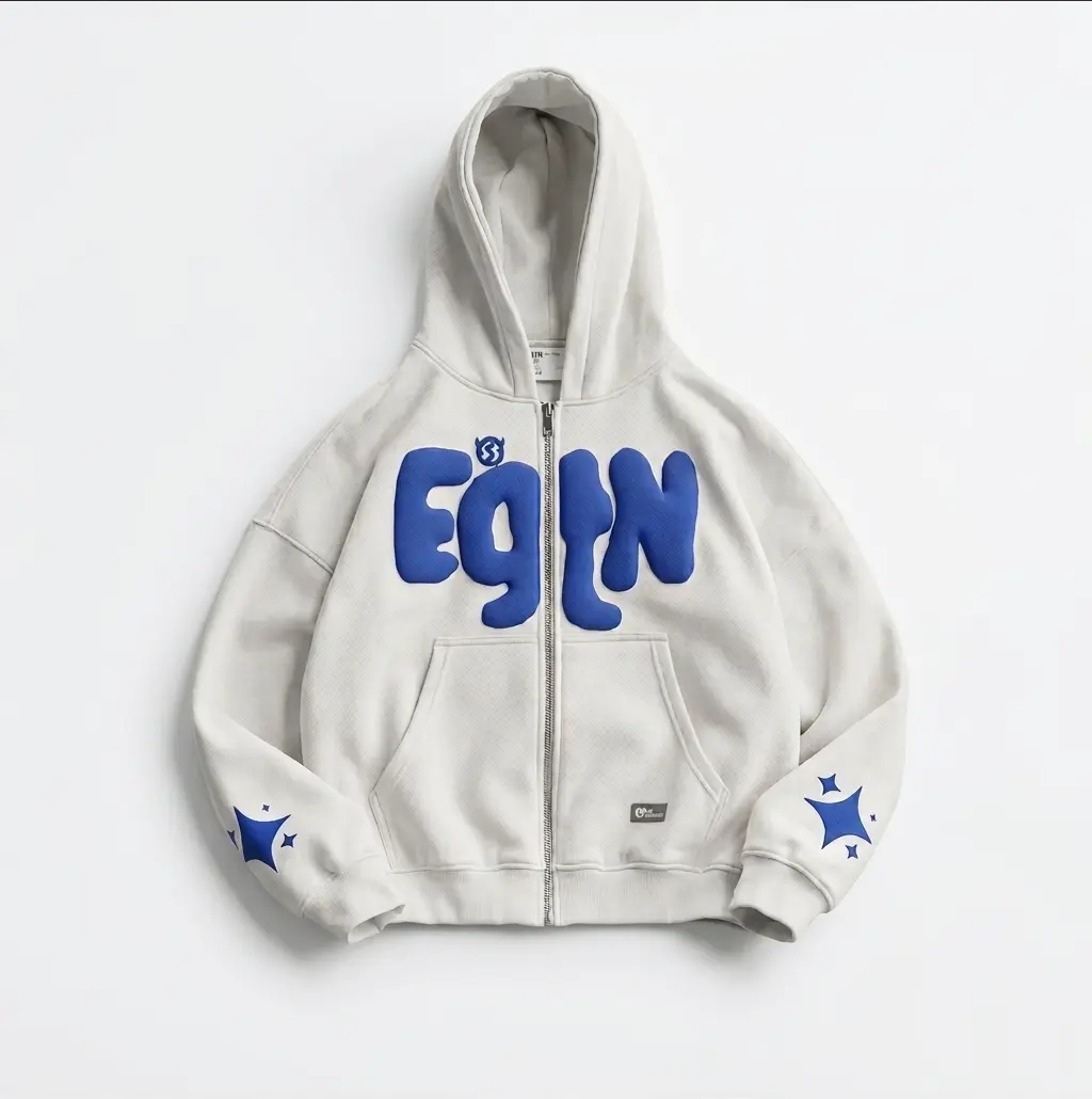 Sweater Hoodie Zipper - EGTN BOXY Premium Unisex Anak Dan Dewasa Streetwear Kekinian Oversize ziper