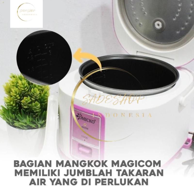 SADESHOP Rice Coocker 1.2 Liter / Magic Com 3in1 / Mesin Penanak Nasi ukuran 1,2 Liter 3