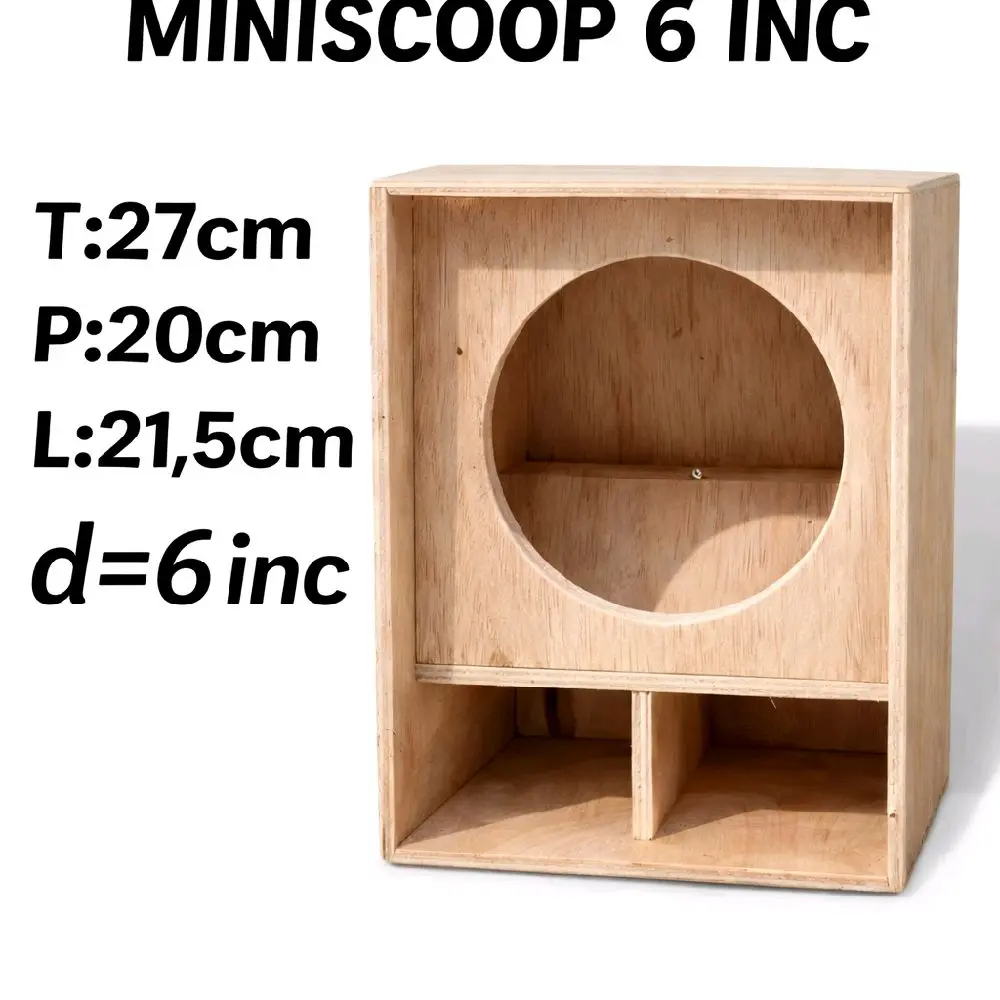 box MINISCOOP 6inch bahan triplek premium padat tebal 9mm sudah di dempul (baca deskripsi)