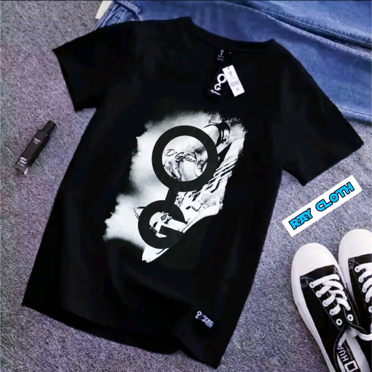 Kaos Distro Cowok Branded Ori Bandung Bahan Katun Combed Lembut Sablon Motif Simple Baju Pria Dewasa Standar Keren Panjang Hitam Polos