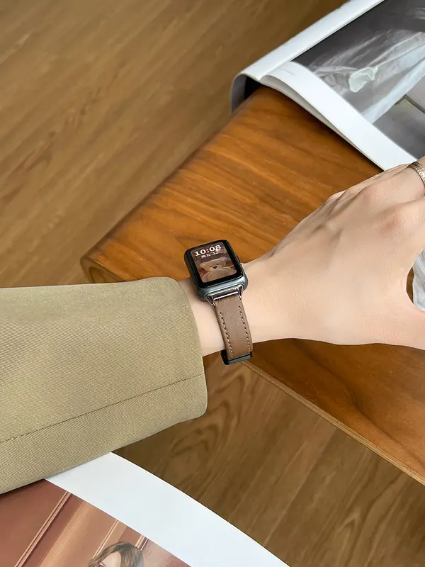 Dây da từ tính, Có sẵn cho Đồng Hồ thông minh Huawei Band 9 8 7 NFC, Vòng đeo tay dây đeo cổ tay thay thế, Tương thích với Huawei Band 9 / 8 / 7 / 6 / NFC, Bao gồm phụ kiện 5