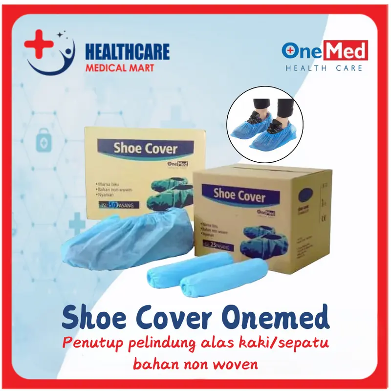 Shoe cover pelindung alas kaki Onemed ecer per 1 pasang 0