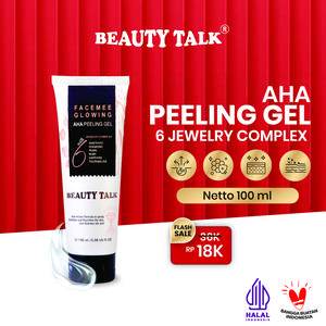 BEAUTY TALK AHA Peeling Gel 6 Jewelry Complex - 100ML |  Gel Perawatan Exfoliating Bantu Perontok Daki dan Membersihkan Kotoran Komedo Hitam di Wajah dan Badan Scrub Facial