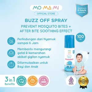 Momami Buzz Off Spray / Semprotan Anti Gigitan Nyamuk Anak Bayi 100ml