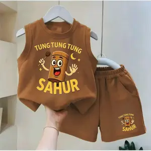 setelan baju kaos tungtung sahur 1-5 tahun viral / kaos anomali anak viral
