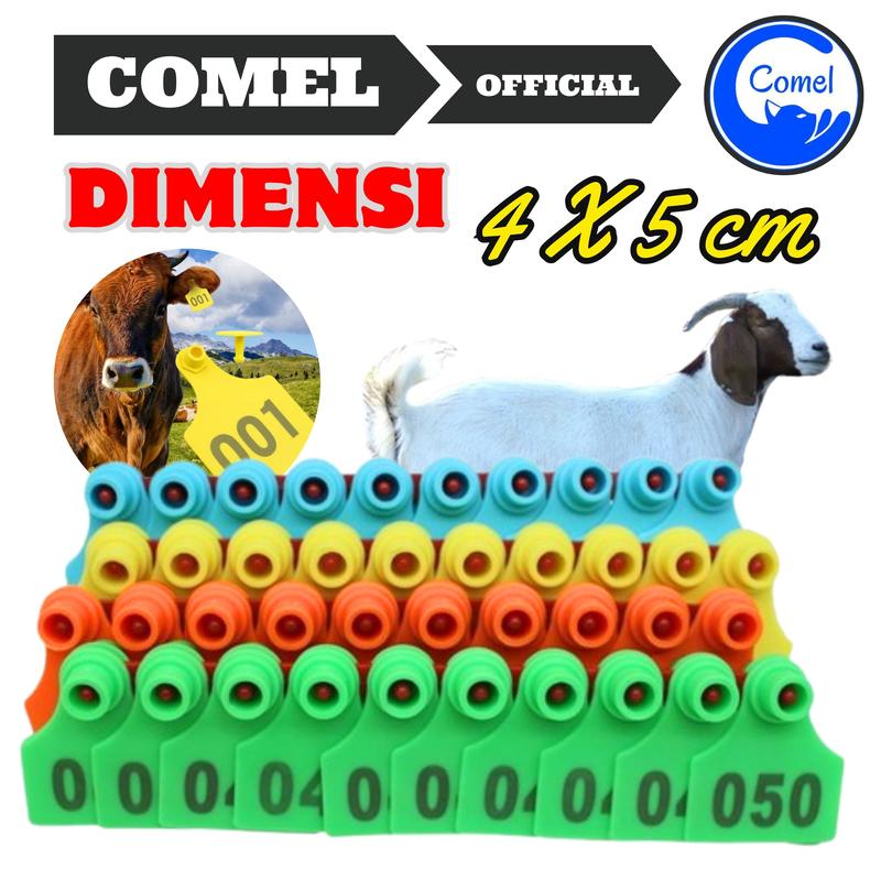 Eartag 5x4cm Blank Sapi Domba Kambing Neck Tag Kalung Ternak, Ear Tag Anting Ternak COMEL PETSHOP 0