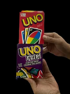 Mainan Kartu Viral Flip Ungu atau Merah Klasik Permainan Kartu Seru Keluarga