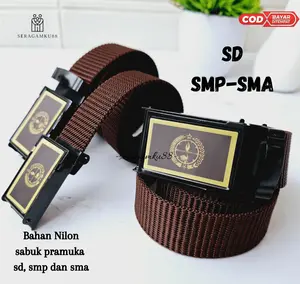 Ikat Pinggang Pramuka SD-SMP-SMA Bahan Nilon Premium -Seragamku88