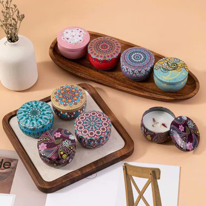 combo 5 hũ Nến Thơm Handmade Decor Phòng Ngủ, Phòng Khách | Hương Thơm Dịu Nhẹ,…