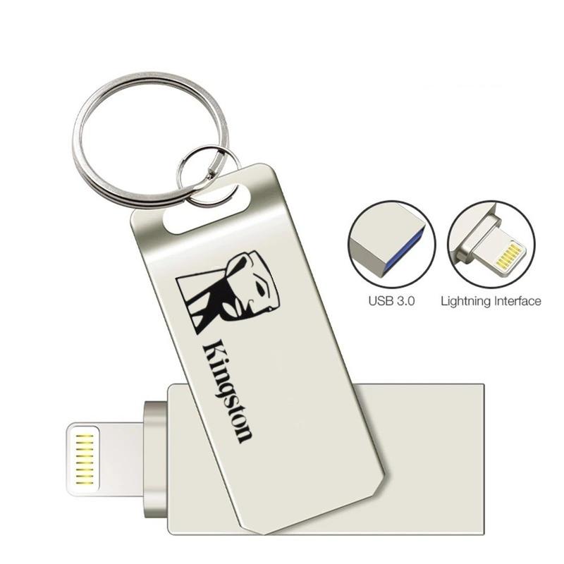 BS67 - OTG Flashdisk 1TB iOS, iPad, PC, USB 3.0, 2 IN 1, Venda Quente, Prata OTG Pen Drive FOR IPHONE Komputer 1