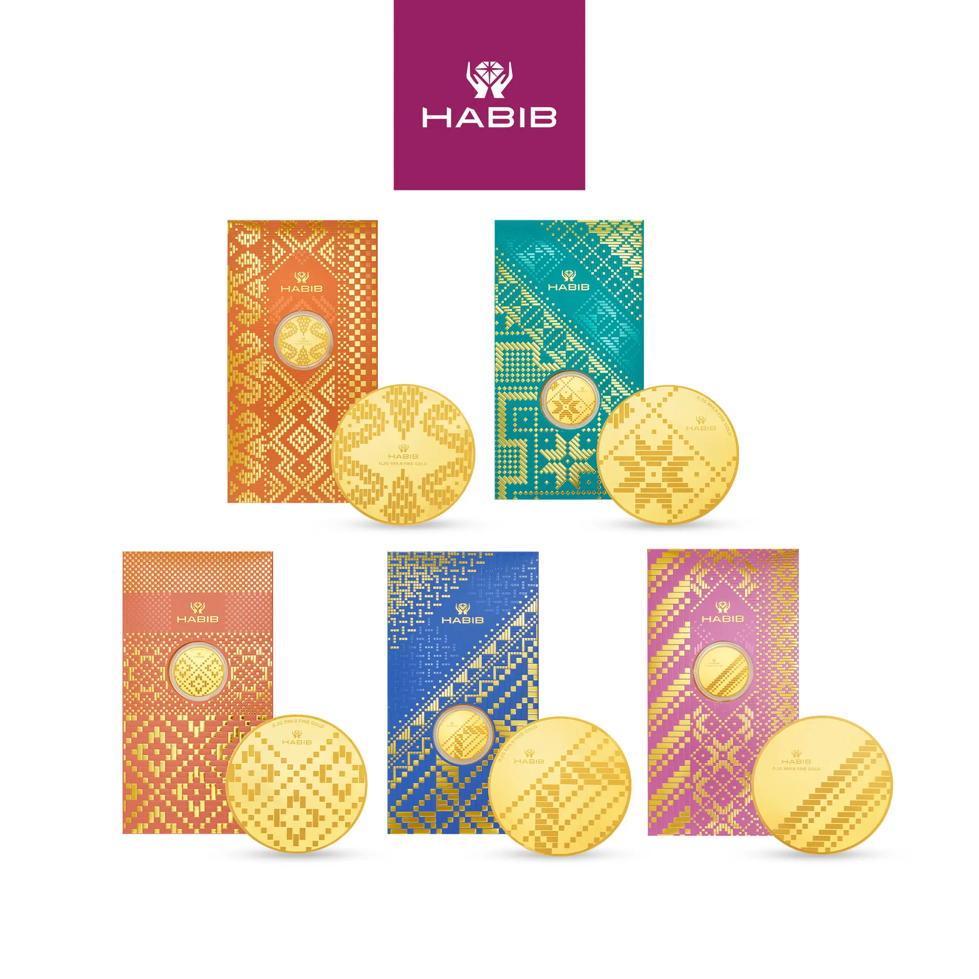 HABIB Anyaman 2.0 Collection | 999.9 Gold Wafer Coin (0.20g)