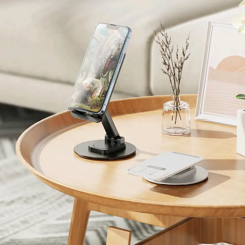 [BS] Stand Holder HP Tablet Putar 360 Rotation / Rotatble Phone Holder Universal Ipad Metal Besi ABS 0108 6