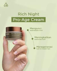 Gambar Amura Rich Night Pro-Age Cream Wajah 5x Ceramide untuk Revititalisasi & Hidrasi Kulit Dewasa (30g) c2 dari Amura Skincare Kab. Lumajang 4 Tokopedia