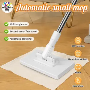 Pel lantai multifungsi Penyapu Mop Tisu pakai buang Wiper Wet Dry Tissue Wipes Sapu Pel 360° Rotasi membersihkan maksimal untuk rumah tangga