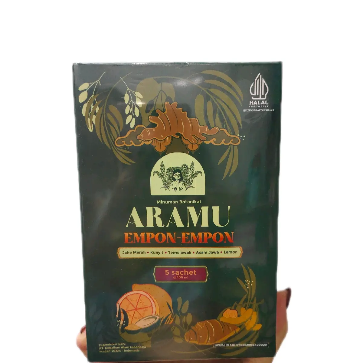 Aramu Jamu Empon Empon 1kotak isi 5sachet  @100ml