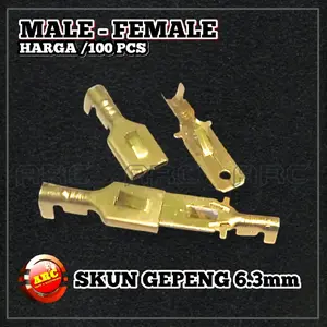 Skun gepeng cewek cowok insulator pvc 100pcs