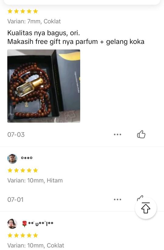 Product Introduction of Tasbih Kokka Kaukah Asli | Tasbih Kaukah 99 butir kualitas premium | Free gelang dan minyak wangi Muslim 5