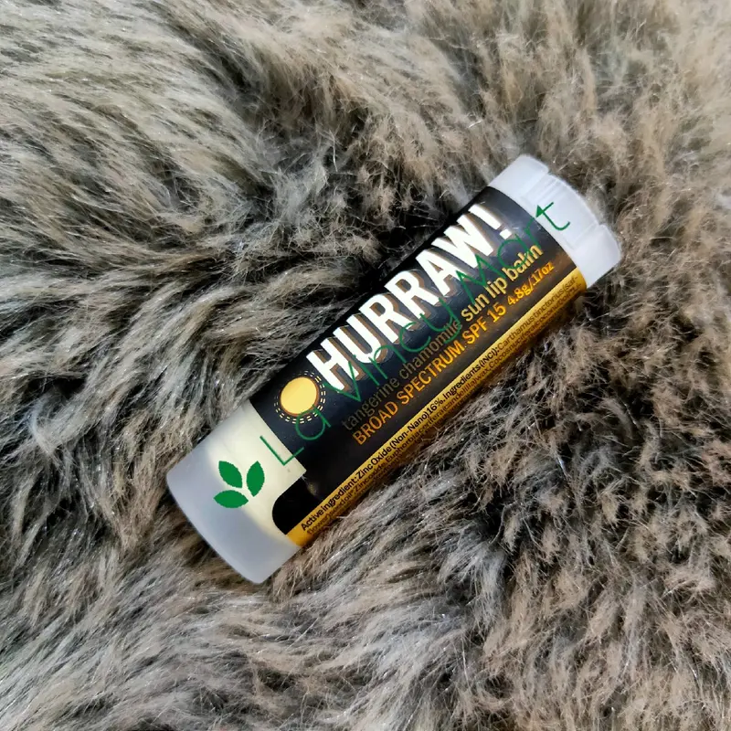 Hurraw! Balm Tangerine Chamomile Sun Lip Balm SPF 15, 4.8 g Lipbalm Bibir 0