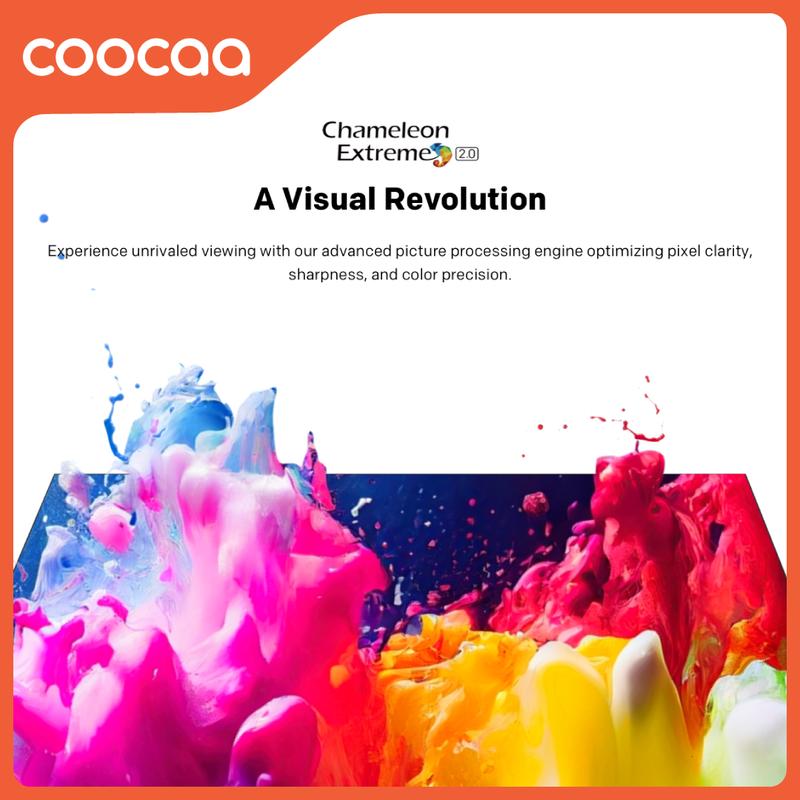 [MAY MEGA SALE] COOCAA Y65 Layar TV 50 Inch 4K Google TV - Find my remote - Flicker Free - Low Blue Light - HDR 10 Chameleon Extreme 2.0 - Bluetooth 5.1 - Dolby Audio + DTS - TV Digital tanpa STB 50Y65 5