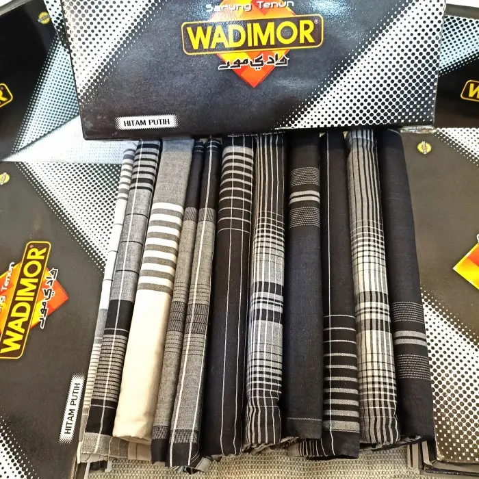 sarung wadimor hitam putih | wadimor black and white