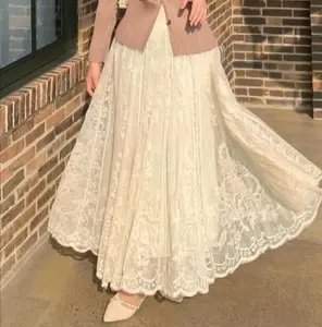 Sashi Rok Brukat Renda Lace Panjang Wanita Import Premium Rok Brokat Brocade Skirt