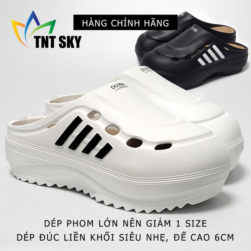  Dép Nam Bít Mũi Đúc Liền Khối Siêu Nhẹ Đế Cao 6CM DUWA - Hàng Chính Hãng - TT557 