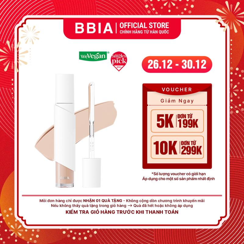   BBIA  Kem che khuyết điểm thuần chay BBIA Eau Stay Concealer 8.5g Mỹ Phẩm Trang Điểm Nữ Women Cosmetic 