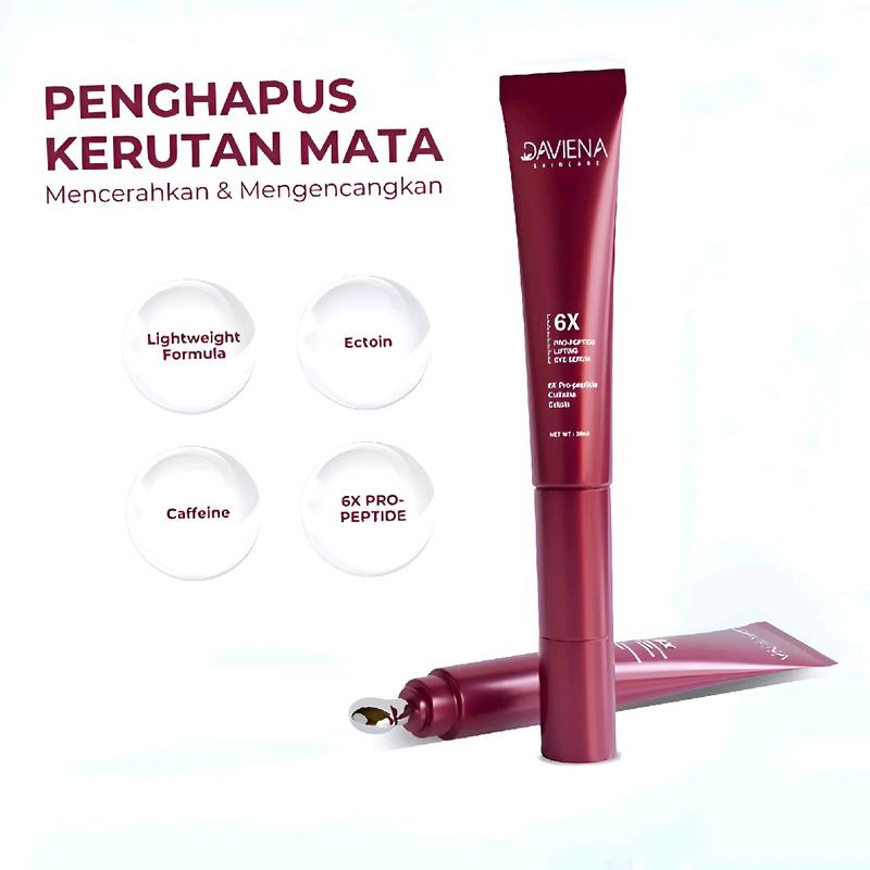 6X Pro-peptide Lifting Eye Serum 20ml | DAVIENA SKINCARE | Mengencangkan| Pemutihan | Kerutan Treatment Acid Wajah 3
