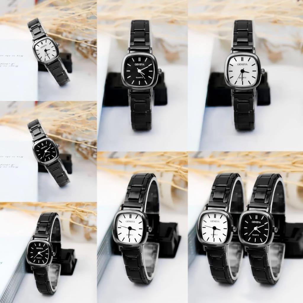 Jam Tangan Kuarsa Wanita Model Skala Sederhana Model Dial Kecil Jam tali baja Tangan rantai kecil korean style Jam Tangan Kuarsa Wanita Model Skala Sederhana Model Dial Kecil Jam tali baja Tangan rantai kecil korean style