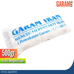 [GARAM IKAN] Perontok Jamur Pencegah Penyakit dan Efektif Mengurangi Stress Pada Ikan Kemasan 500gr