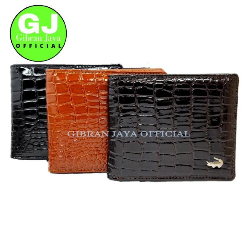 Dompet Pria 7 Slot Kartu Ukuran Standar Free Box Motif Kulit Crocodille 0