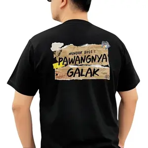 Flexclothsby - Kaos Pawangnya Galak - Kata Kata Couple Viral -  Cotton Combed 30s Premium Cowok Unisex Baju Katun Sablon Dewasa Kain Distro Pasangan Simple Keren Custom Keluarga