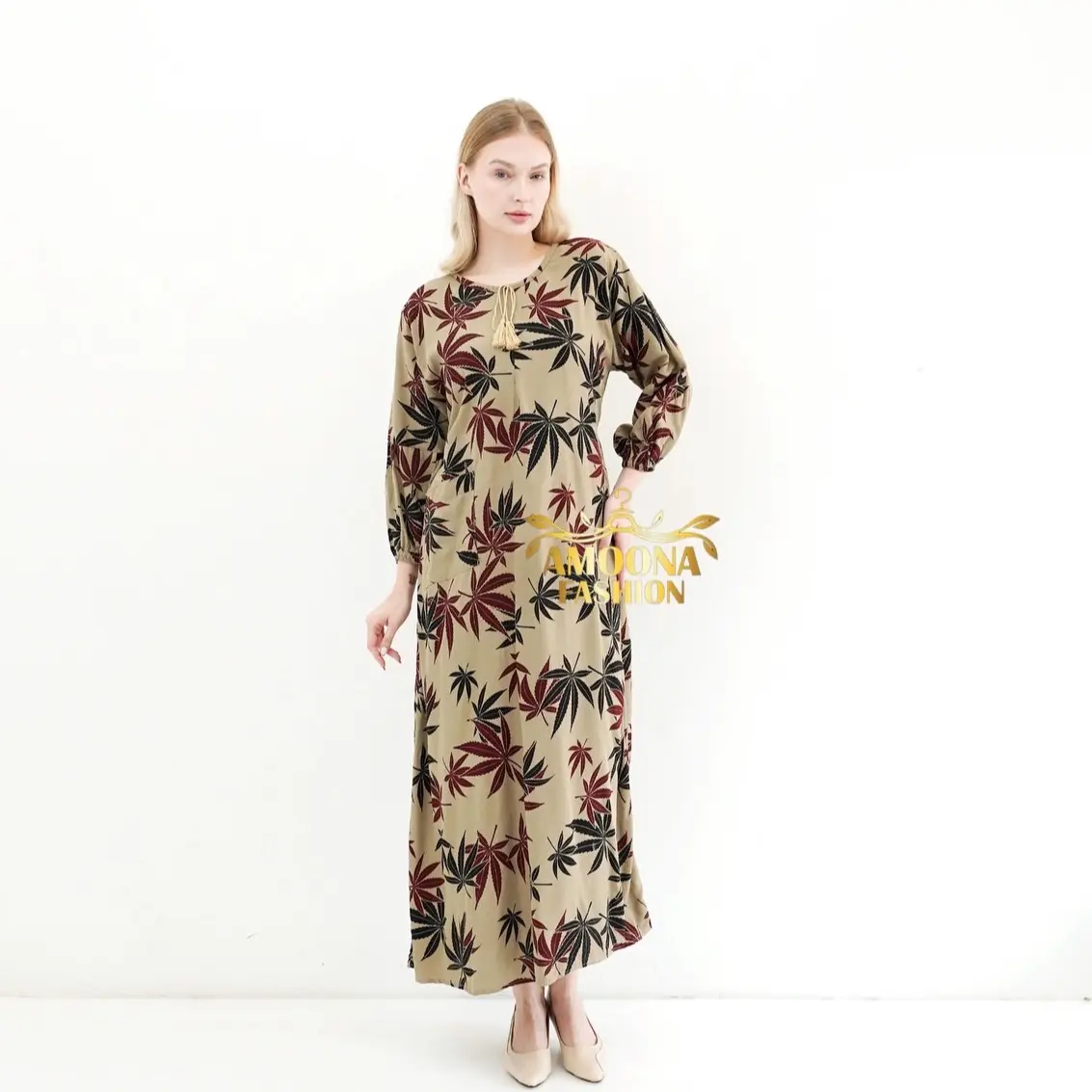 AMOONA - Dress Celin Bahan Rayon Premium \ Gamis Celin Kekinian \ Dress Jumbo Oversize Midi