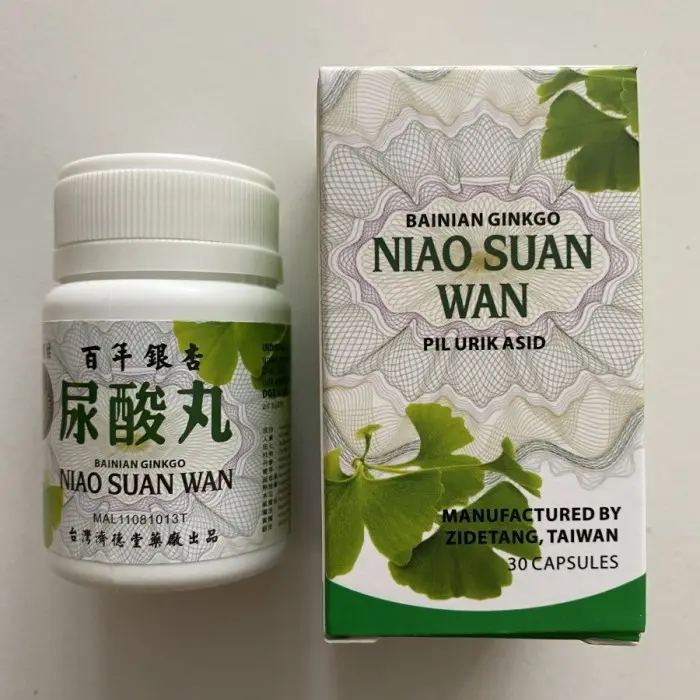 Kapsul Asam Urat Niao Xuan Wan Ginkgoo Bainian Terbaru 1