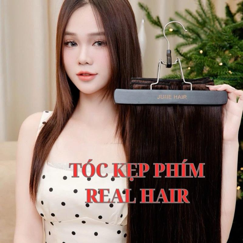  Set kẹp phím từ sợi tóc thật màu nguyên bản - JUNE's hair 
