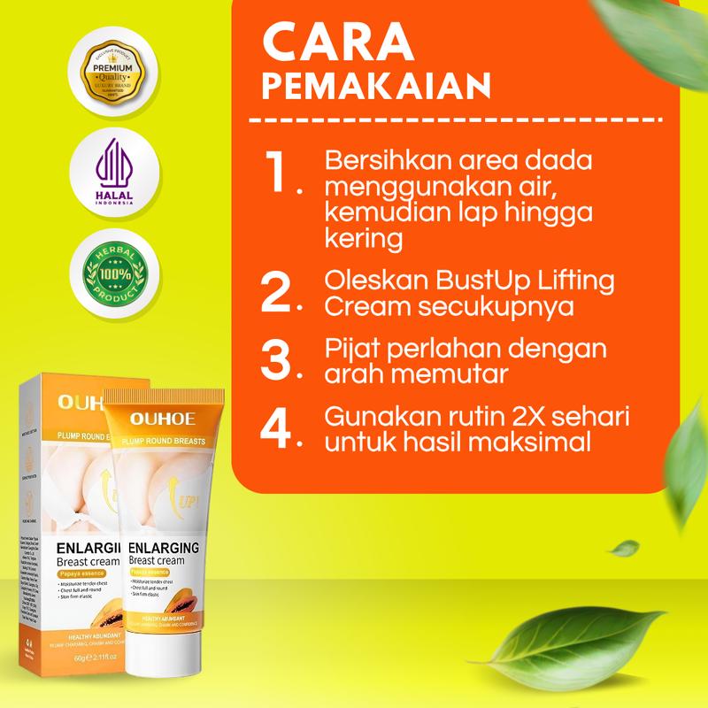 BUSTUP LIFTING CREAM Perawatan Payudara Kencang Berisi Padat Kenyal 3