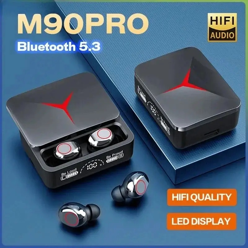 Wireless Bluetooth Headphones with Intelligent Noise Canceling for Sports and Long Range Use