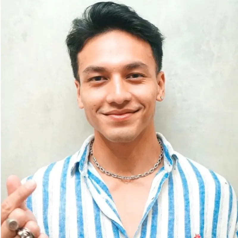 kalung rantai jefri nichol titanium asli Pria 2